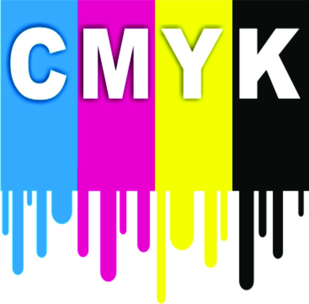 CMYK multicoloured wallpaper